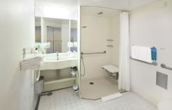 Celebrity Constellation - Celebrity Cruises - kajuta s balkonem: WC/sprcha