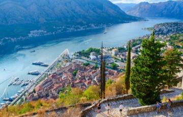 Kotor, přístav  v Černé Hoře