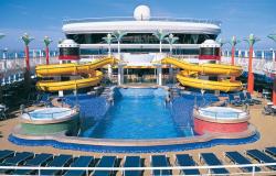 Norwegian Star - Norwegian Cruise Lines - aquapark a tobogány na hlavní palubě