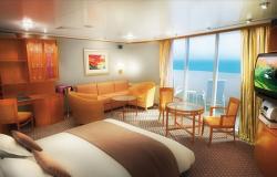 Norwegian Sun - Norwegian Cruise Lines - Penthouse kajuta s balkonem a manželskou postelí