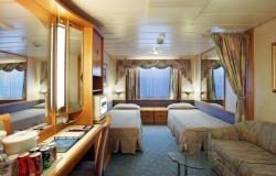 Enchantment of the Seas - Royal Caribbean International - vnitřní kajuta s oddělenými postelemi