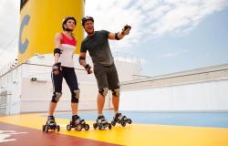 Costa Luminosa - Costa Cruises - dráha pro kolečkové brusle