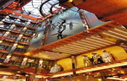 Costa Mediterranea - Costa Cruises - umělecká dekorace ve vnitřních prostorech lodi